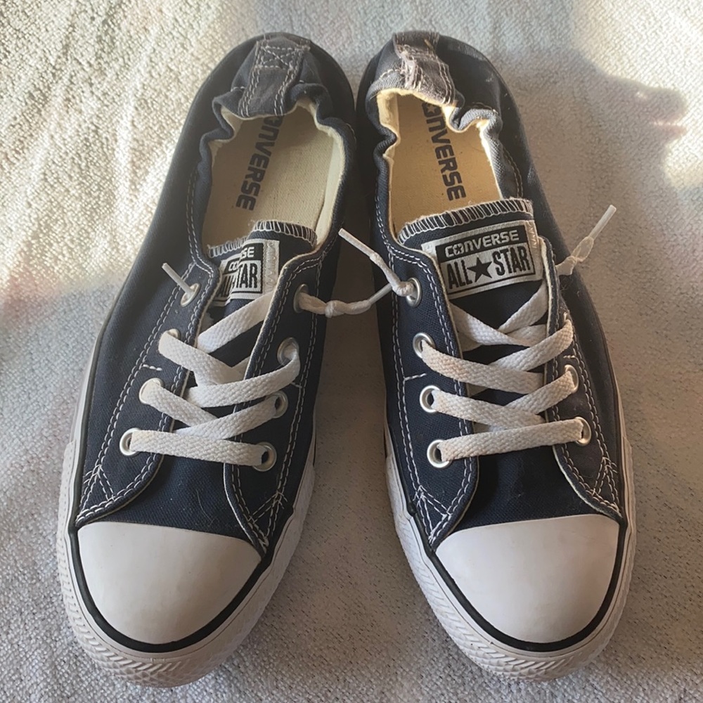 Converse All-Star low tops. Grey. Size 9.5.